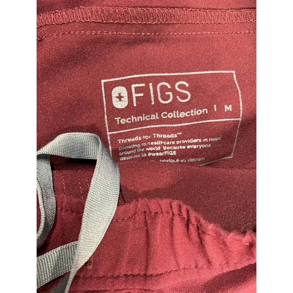 Figs Tansen Jogger Scrub Pant Mens M Burgundy MXXSW2004